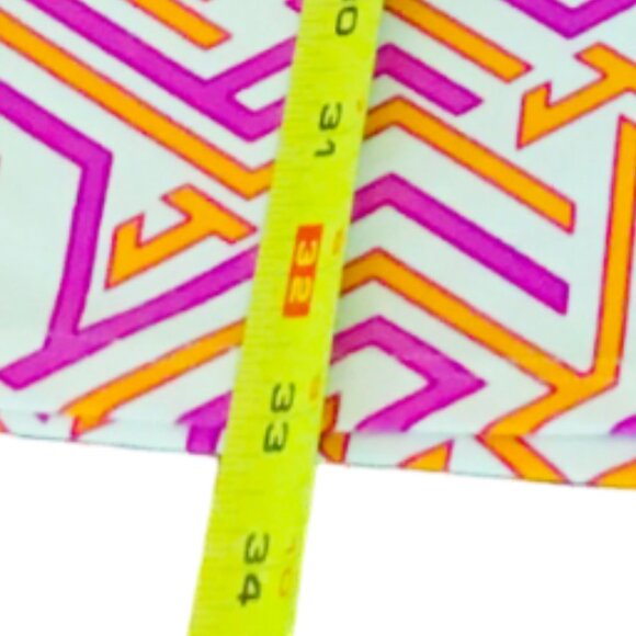 Jude Connally Dress White Pink Orange Stretch Sleeveless Geometric Women’s 2 XS - Picture 13 of 15